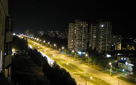 На проспекте Победы модернизировали освещение
